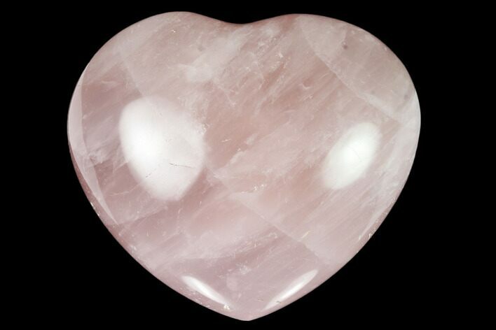 Polished Rose Quartz Heart - Madagascar #129045